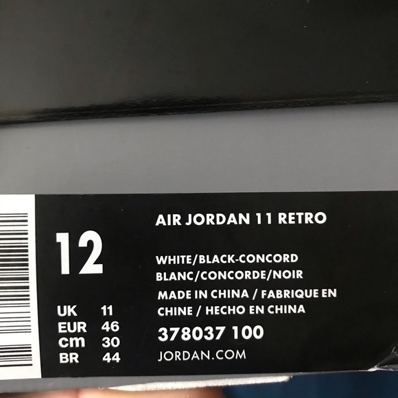 Jordan 11 ‘Concord’ size 12 DS - Picture 2 of 5